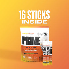 PRIME HYDRATION sobre en mano para comparar tamaño y portabilidad