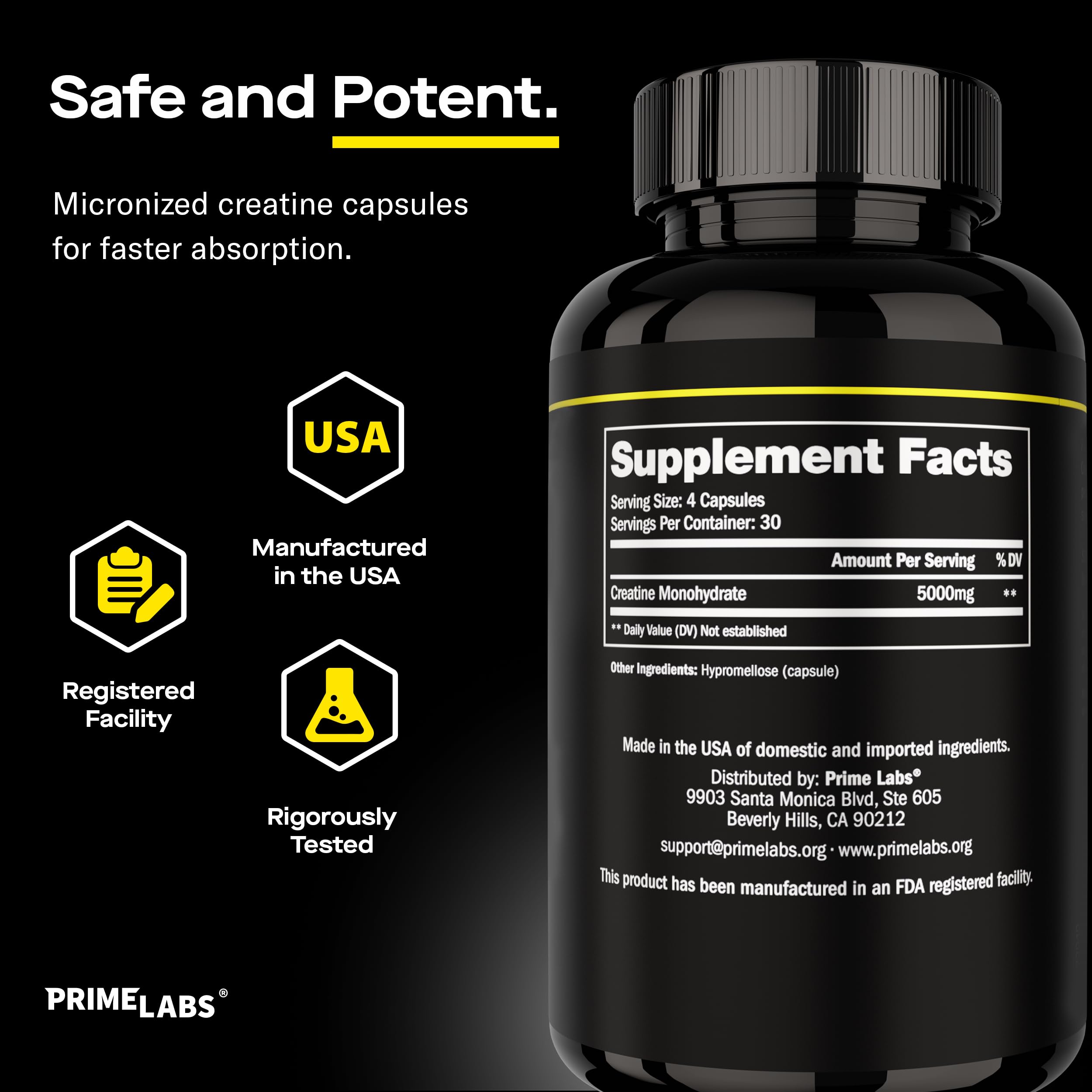 Prime Labs cápsulas utilizadas por persona en gimnasio, apoyo en rutina de entrenamiento