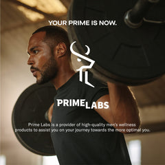 Prime Labs bote abierto revelando capletas y facilidad de acceso