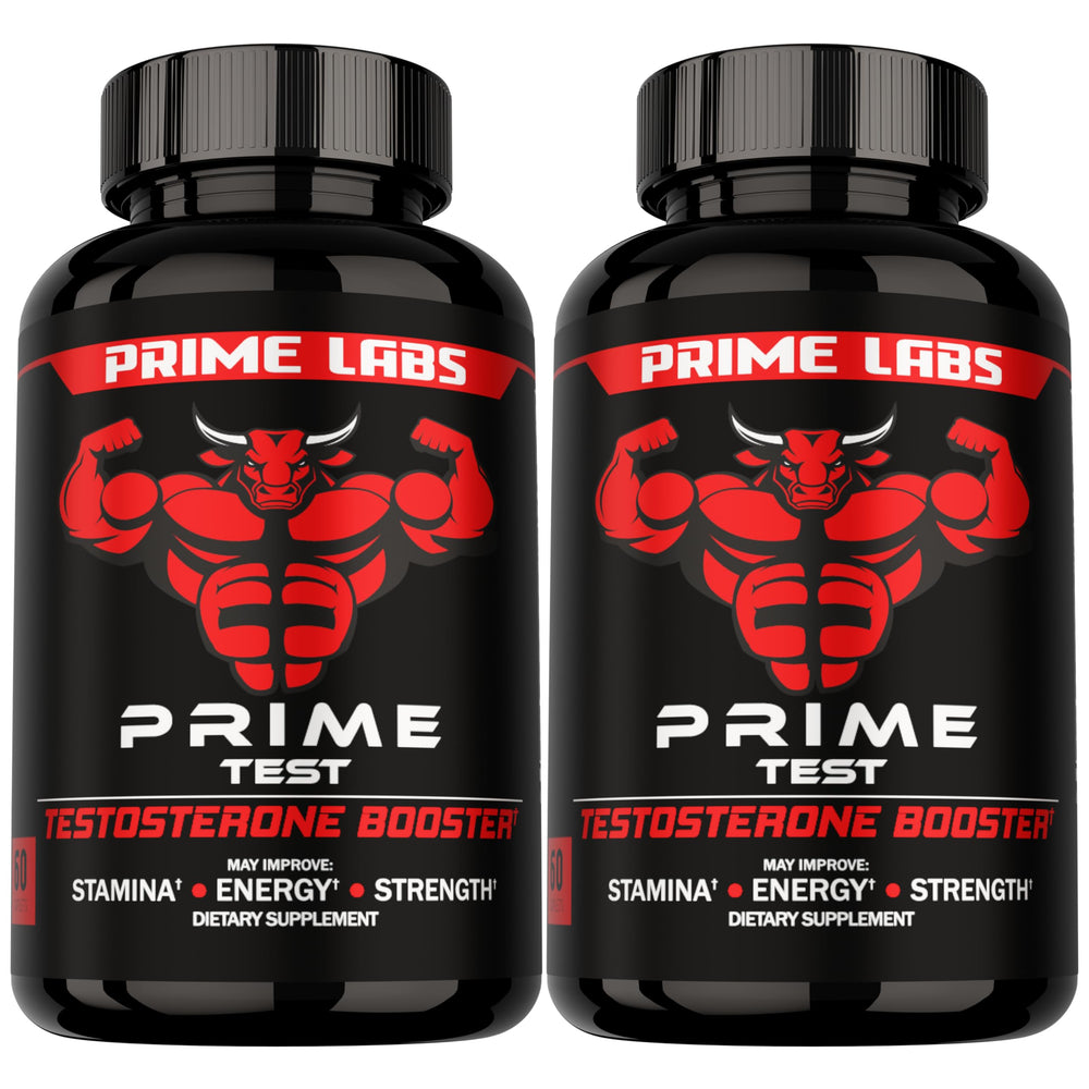 Prime Labs envase frontal mostrando suplemento para fuerza y energía