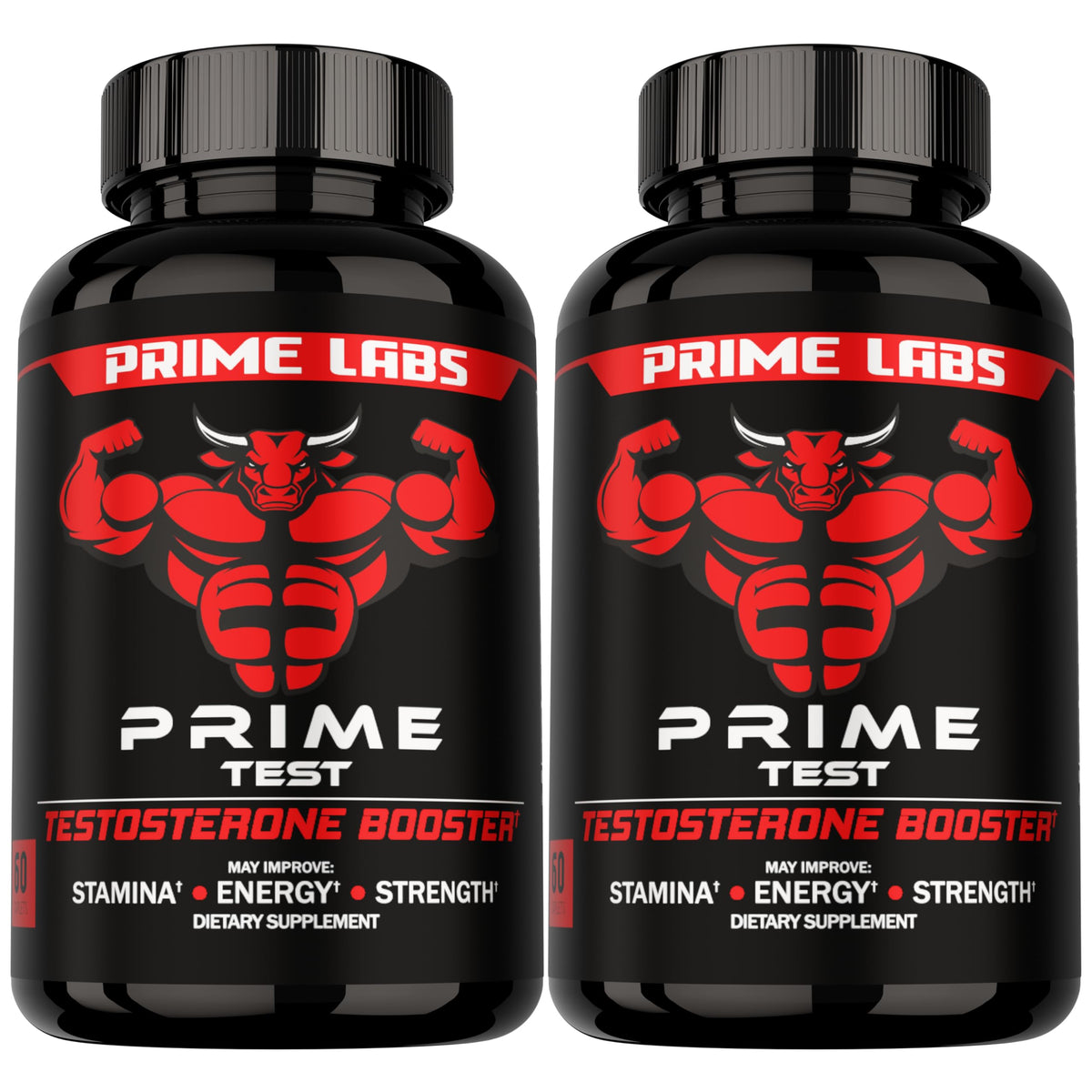 Prime Labs envase frontal mostrando suplemento para fuerza y energía
