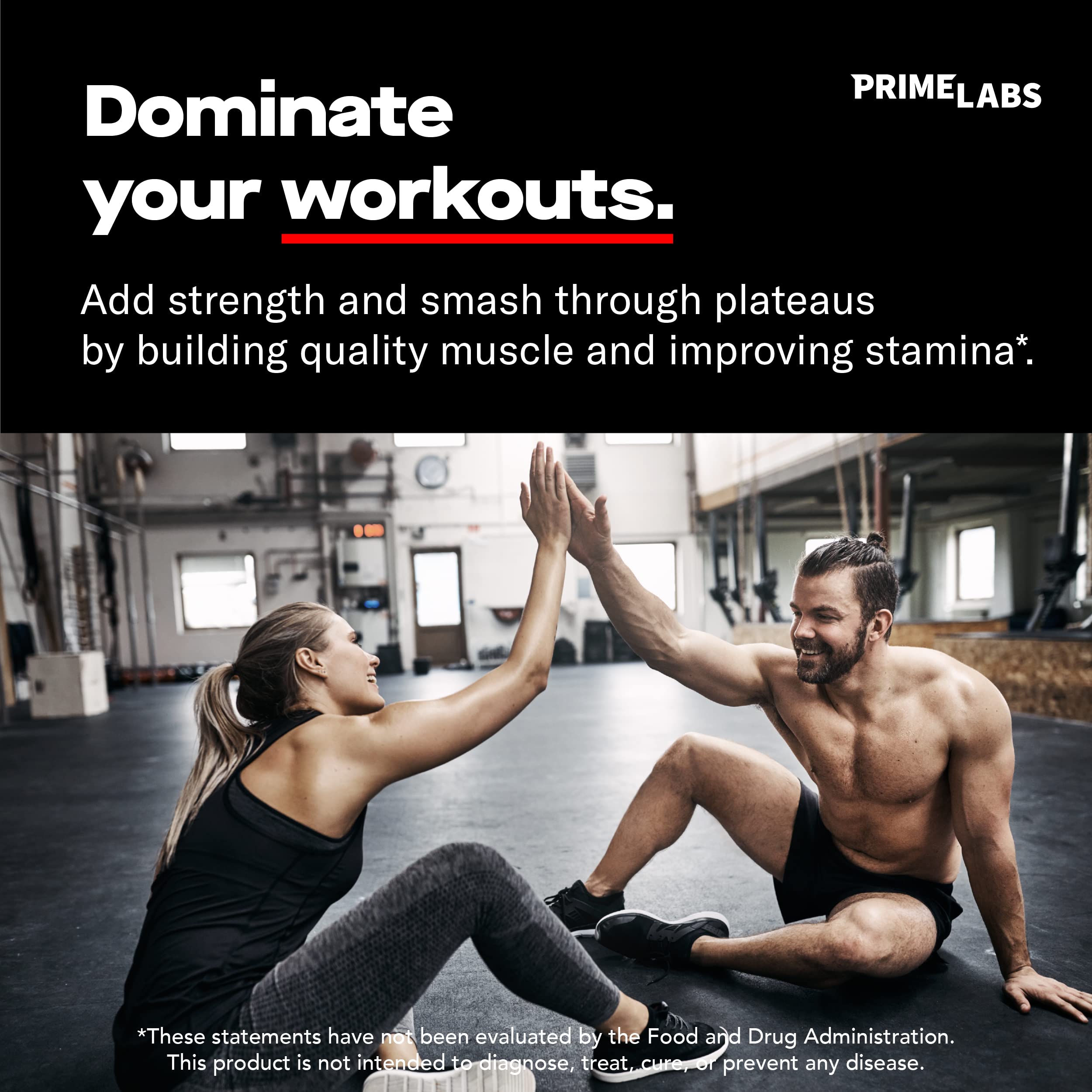 Prime Labs etiqueta lateral con información nutricional visible y confianza