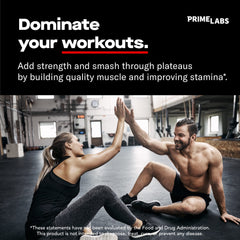 Prime Labs etiqueta lateral con información nutricional visible y confianza