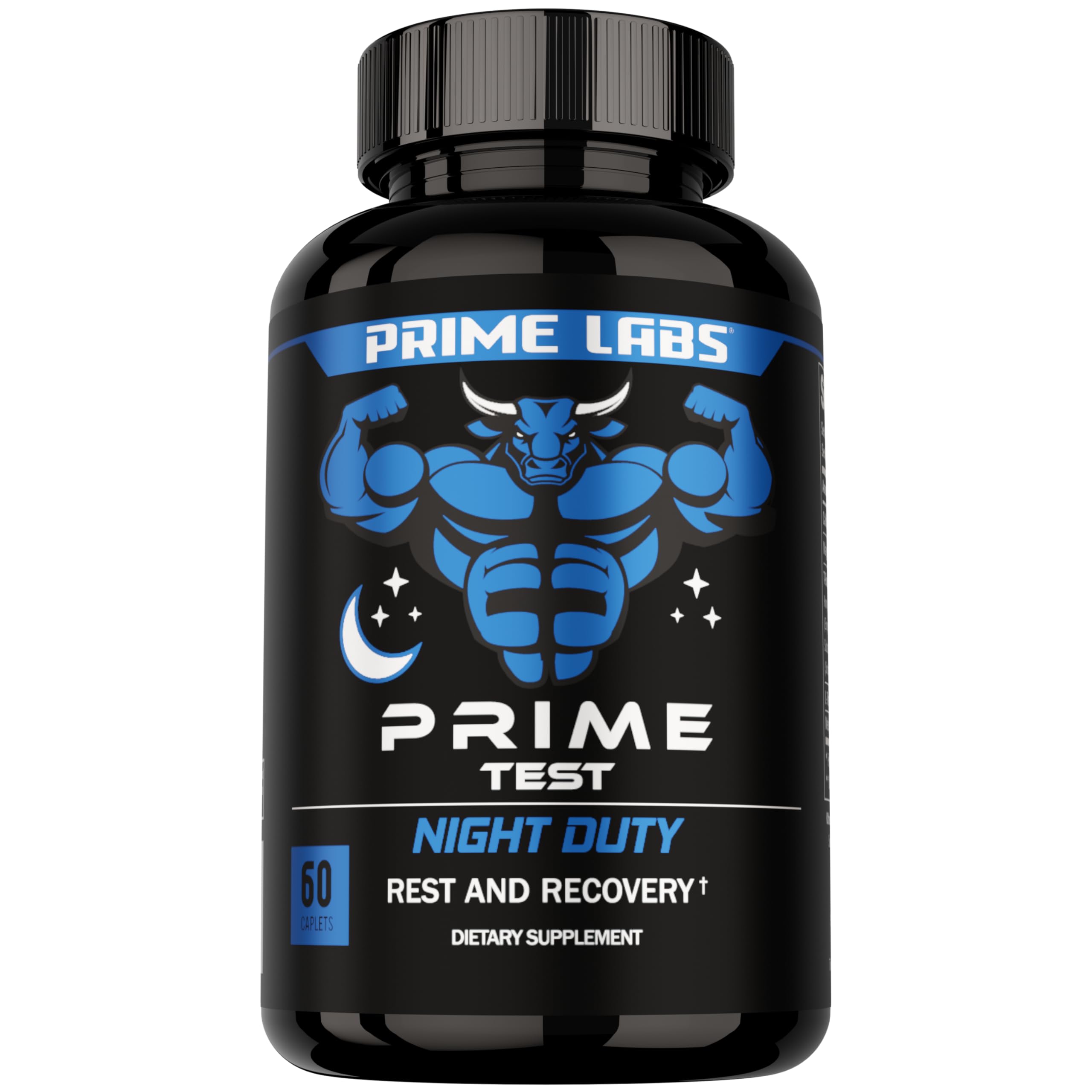 Prime Labs envase frontal mostrando el suplemento y confianza nocturna