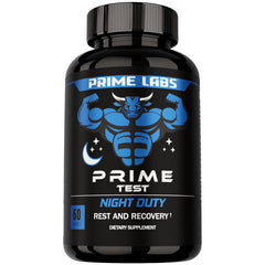 Prime Labs envase frontal mostrando el suplemento y confianza nocturna