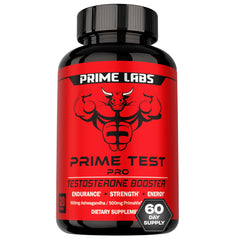 Prime Labs Prime Test Pro frontal del envase mostrando la marca y beneficios visuales