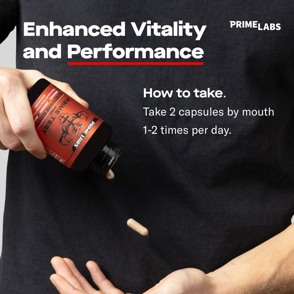 Prime Labs Prime Test Pro y materias primas: Shilajit y ashwagandha destacadas