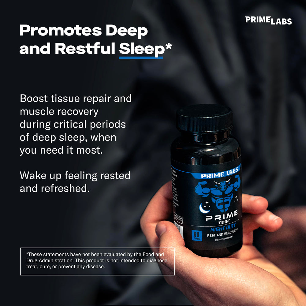 Prime Labs producto junto a pesas mostrando apoyo a la recuperación