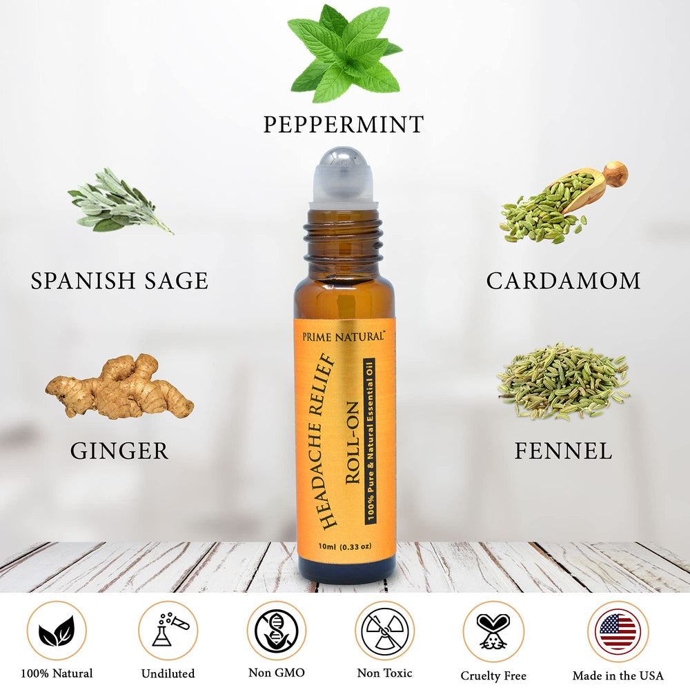 PRIME NATURAL detalle de la bola metálica aplicadora, masaje y liberación aromática