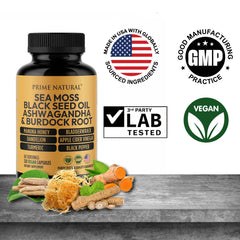 PRIME NATURAL gráfico de composición mostrando origen vegetal y beneficios