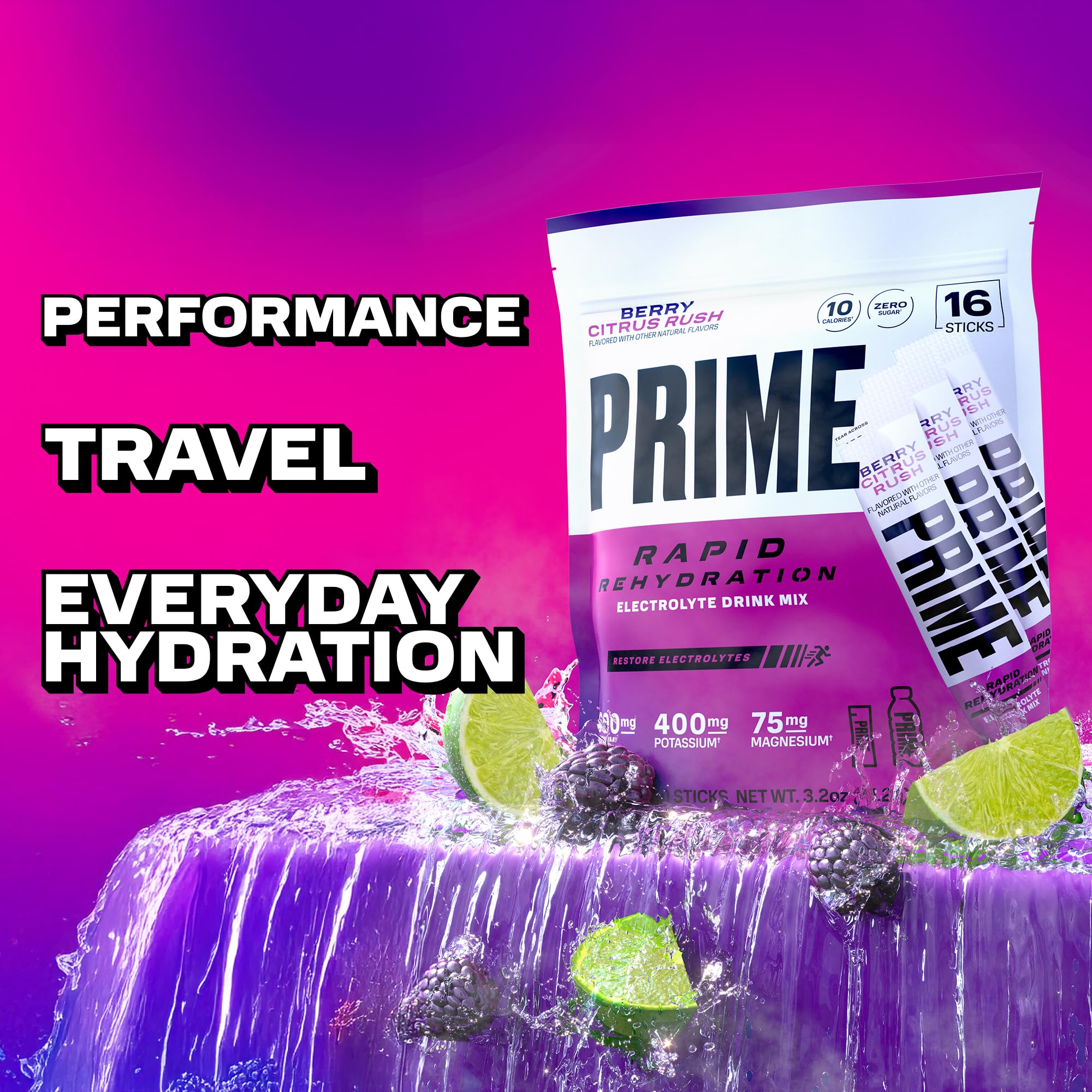 PRIME HYDRATION botella en gimnasio hidratación sin azúcar durante entrenamiento