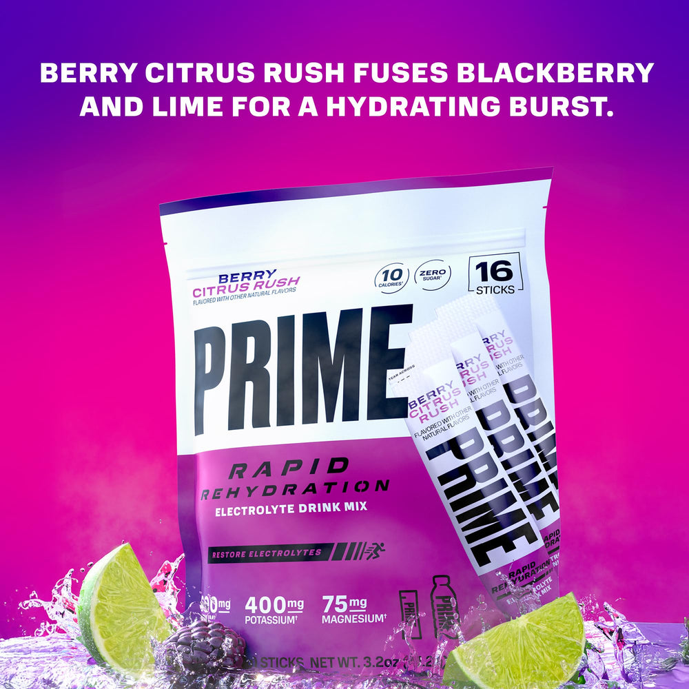 PRIME HYDRATION sobre abierto detalle del polvo y facilidad de uso