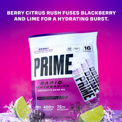 PRIME HYDRATION sobre abierto detalle del polvo y facilidad de uso