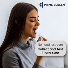 Prime Screen detalle del hisopo con recubrimiento cítrico que estimula la producción de saliva