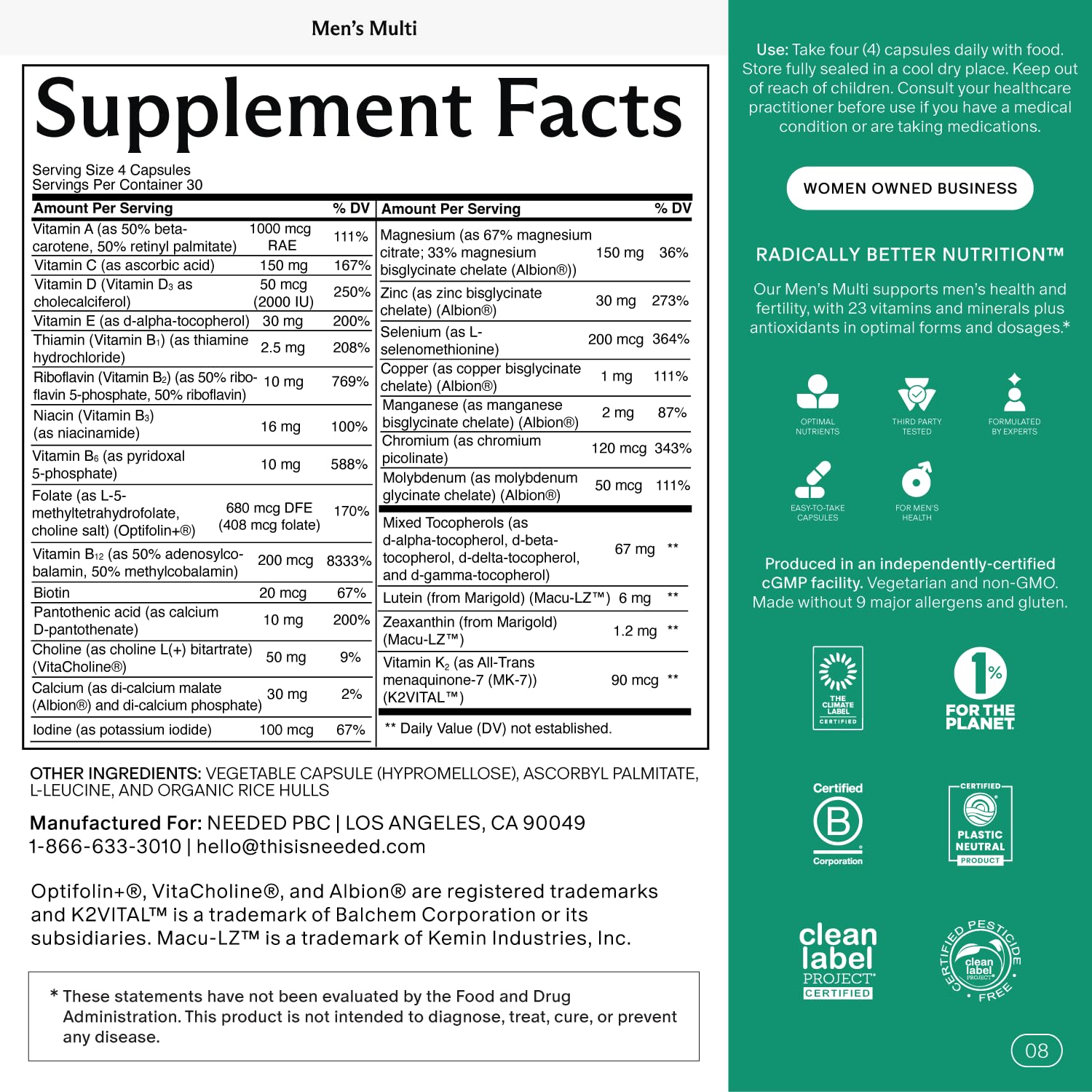 PrimeHealth cápsulas apiladas detalle que evidencian composición limpia y dosificación