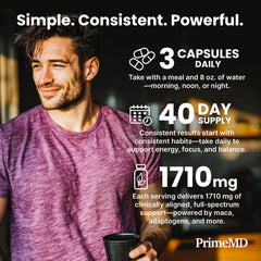 PrimeMD granos de pimienta negra subrayando mejor absorción
