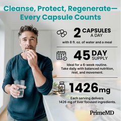 PrimeMD ingredientes: cardo mariano, alcachofa y remolacha para apoyo hepático