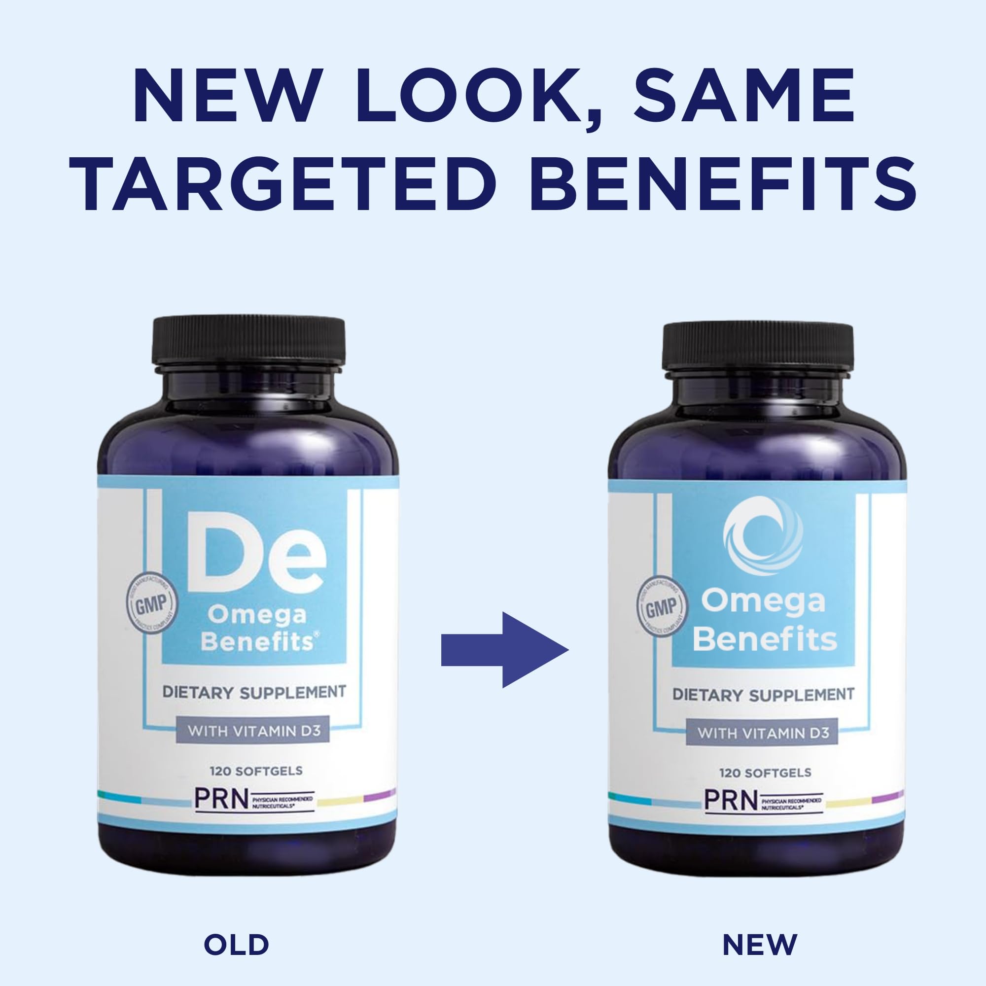 PRN rTG Omega 3 cápsula cerca destacando absorción rápida