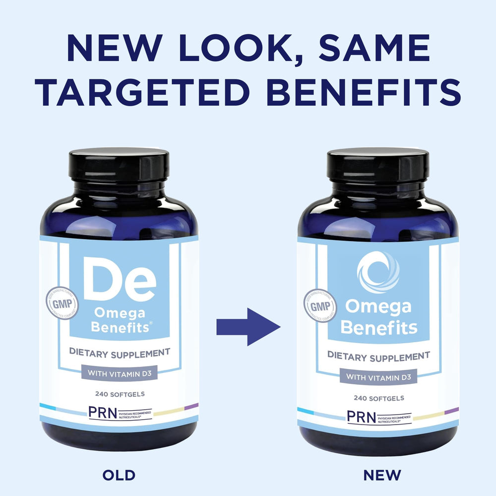 PRN rTG Omega 3 primer plano de softgel mostrando textura brillante