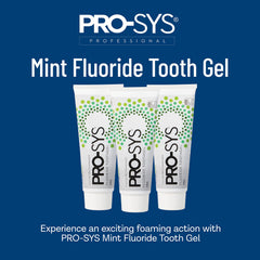 PRO-SYS detalle del gel de menta mostrando textura y fácil aplicación