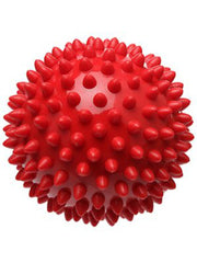 Pro-Tec Athletics bola espinosa frontal roja mostrando textura, alivio focal del arco