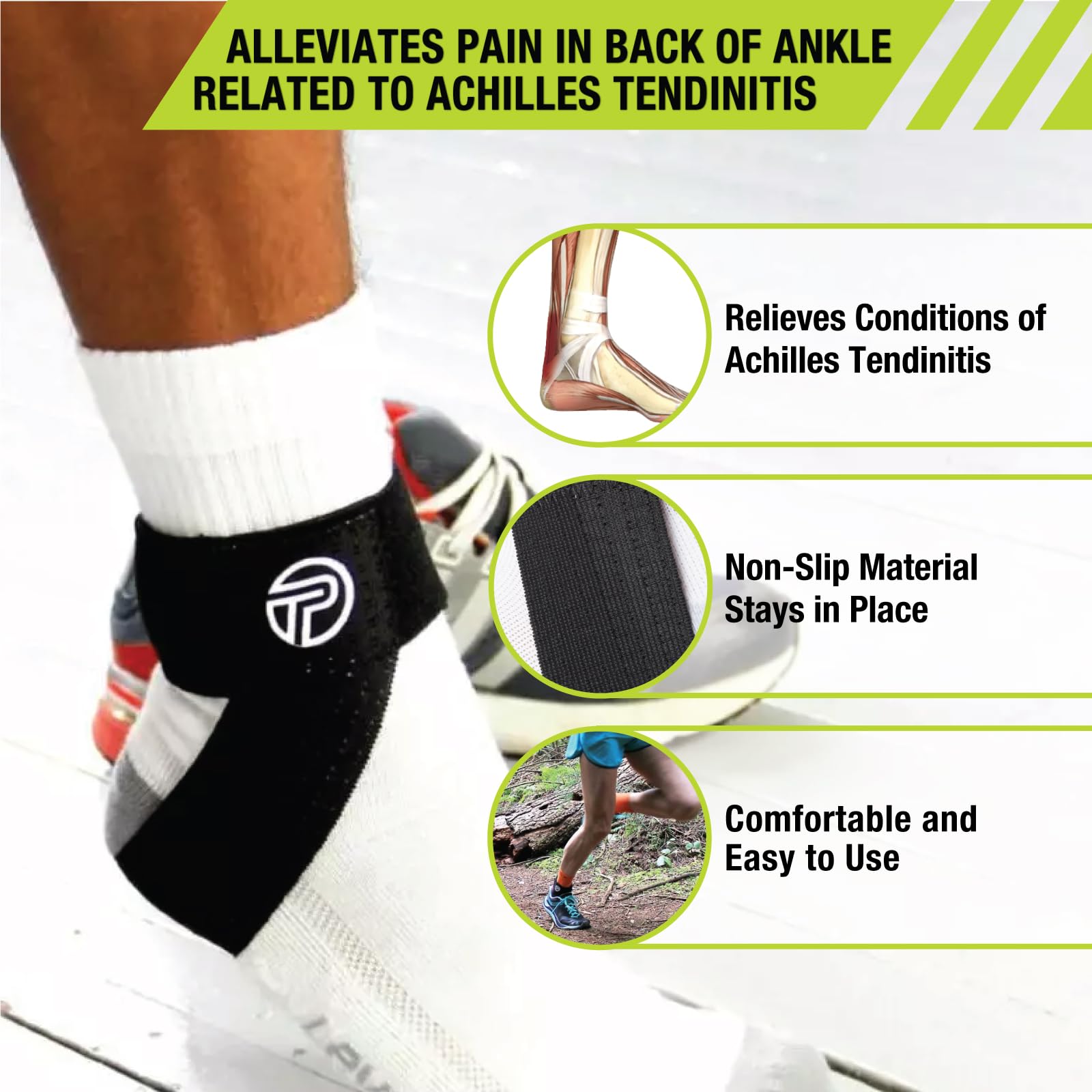 Pro-Tec Athletics soporte colocado dentro de una zapatilla resaltando compatibilidad y confort