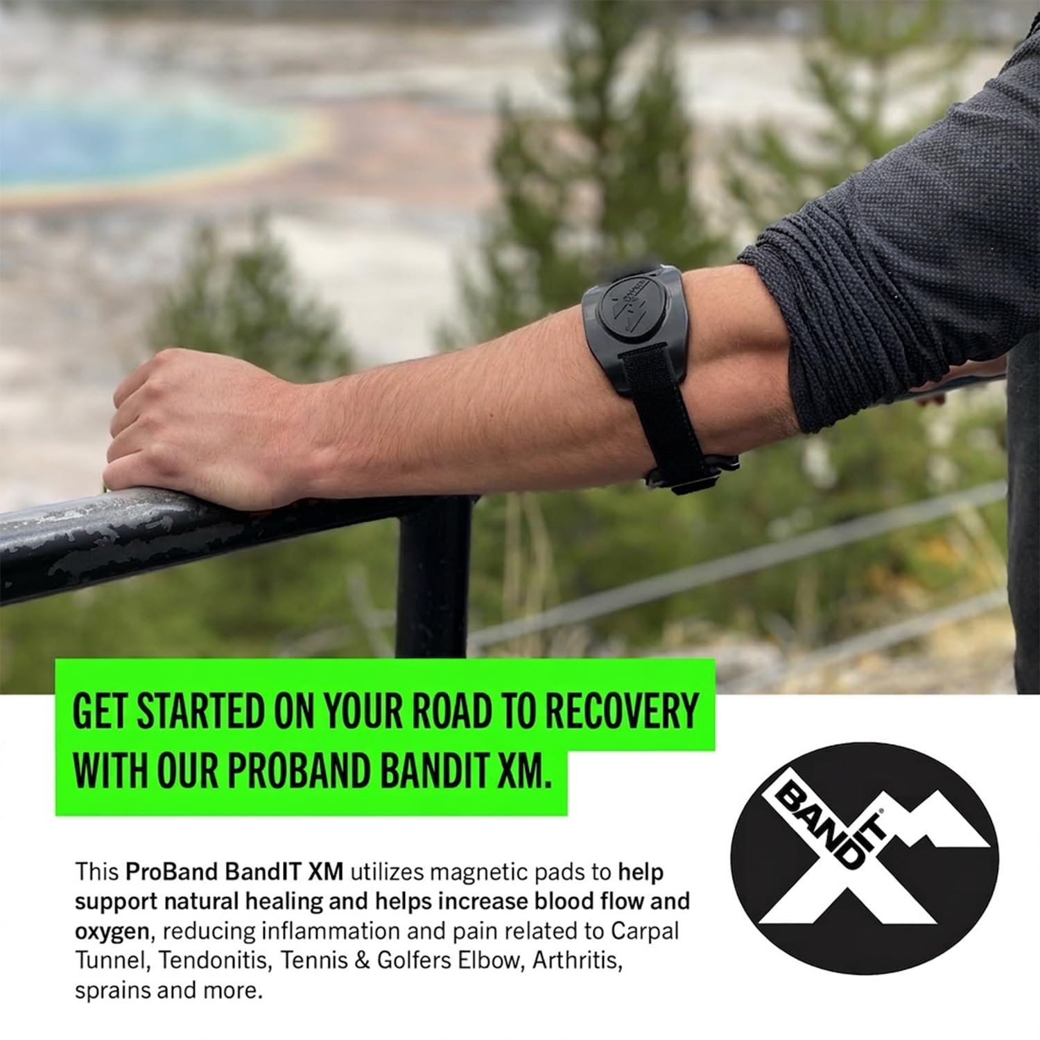 PROBAND BandIT XM primer plano de almohadilla magnética para soporte focalizado