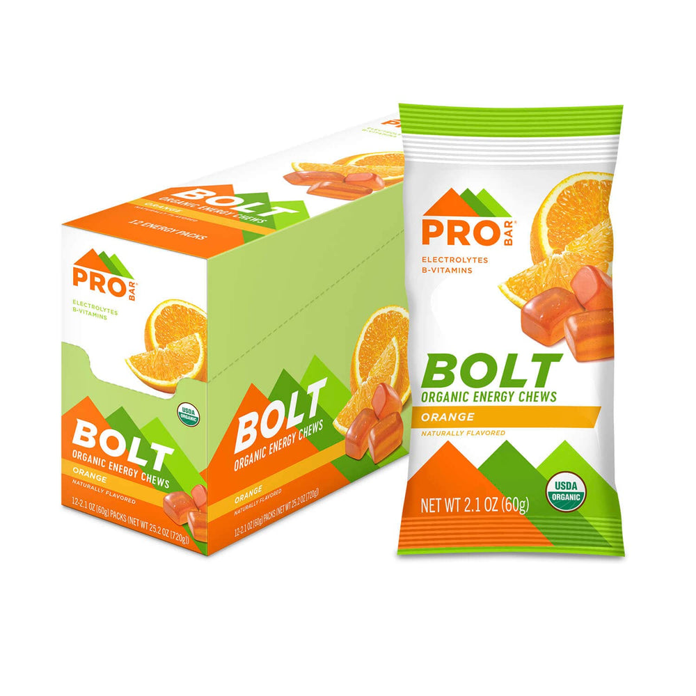PROBAR paquete frontal naranja mostrando diseño y ventaja de transporte