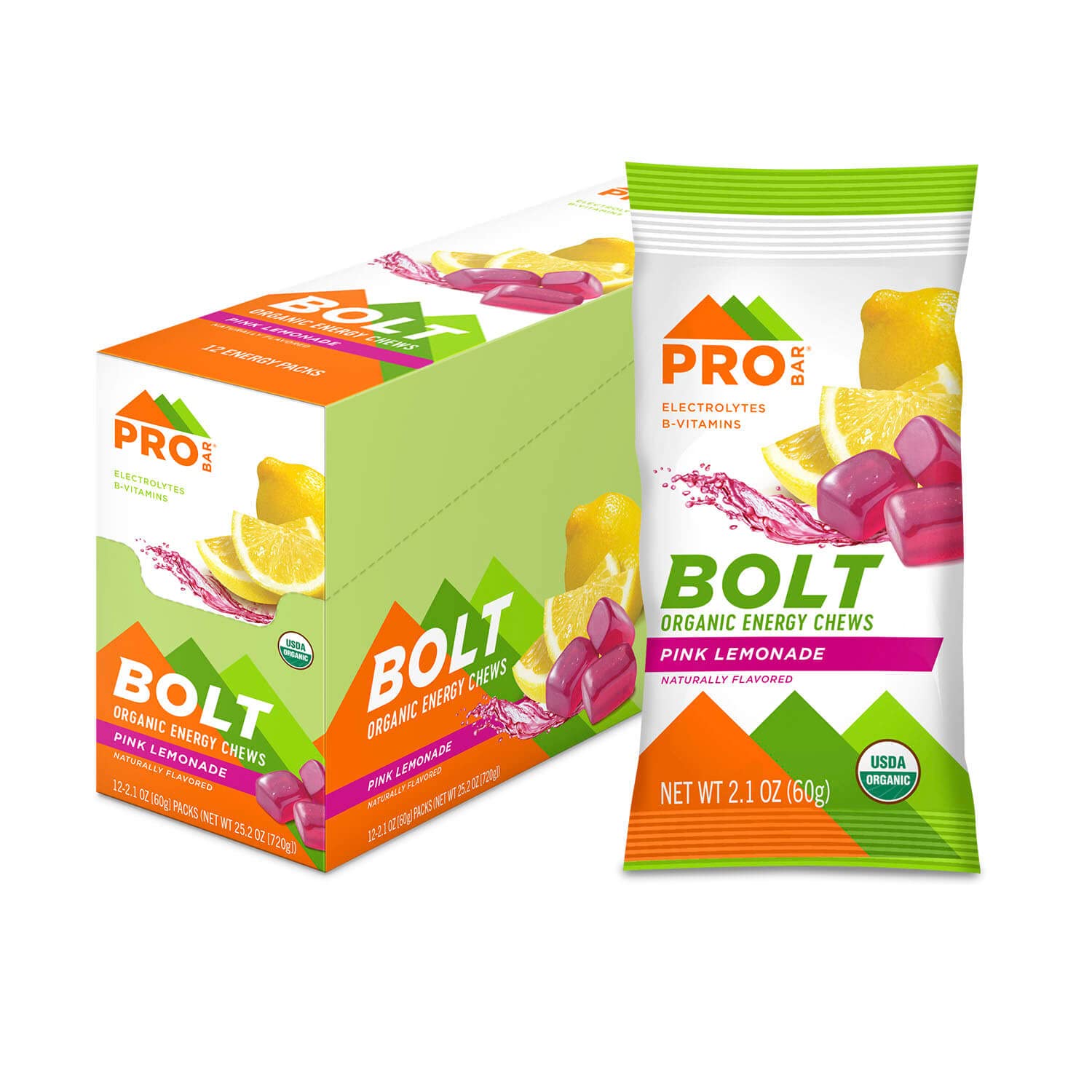 PROBAR empaque frontal Pink Lemonade mostrando 12 pack y información clara