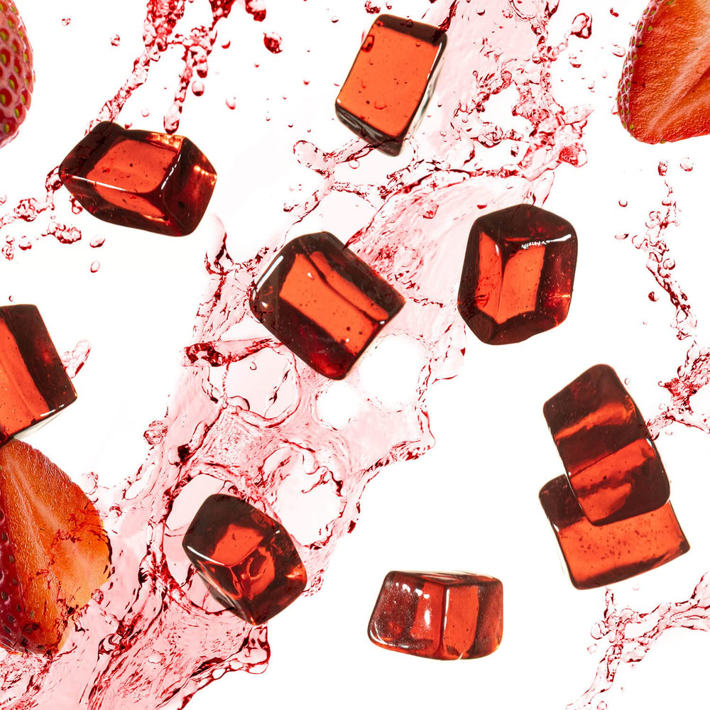 PROBAR detalle de gominola mostrando textura suave y fácil masticación