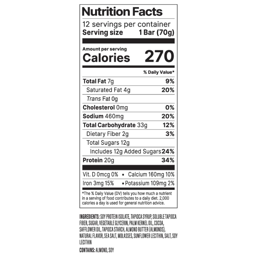 PROBAR etiqueta de ingredientes resaltando proteína vegetal y sin gluten