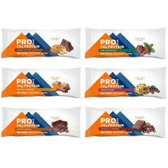 PROBAR corte de barrita detalle de textura y ingredientes integrales, alta proteína