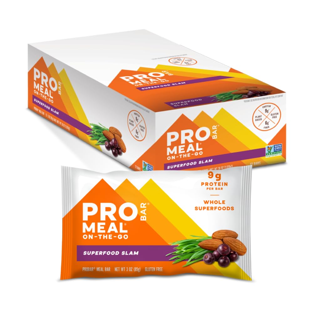 PROBAR barra frontal empaque visible, convenient para llevar