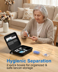 ProCase cajas transparentes para lancetas mantienen higiene y orden