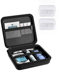 ProCase estuche frontal negro mostrando diseño resistente y compacto