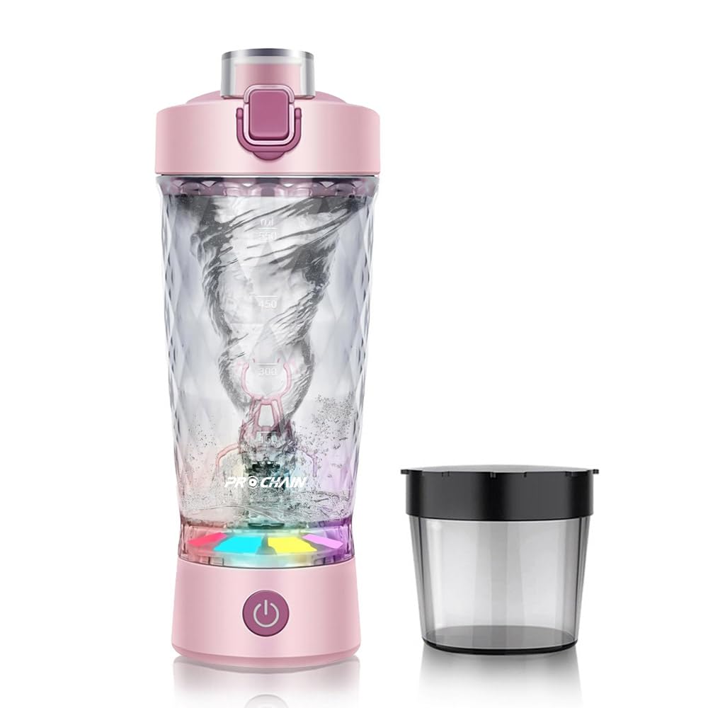 PROCHAIN botella eléctrica vista frontal con diseño ergonómico y fácil agarre