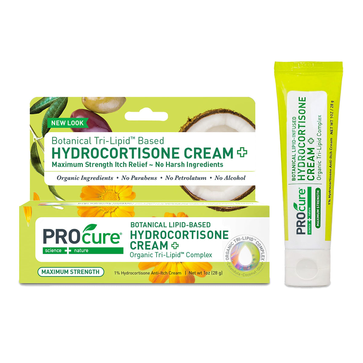 PROcure envase frontal mostrando la crema y alivio inmediato