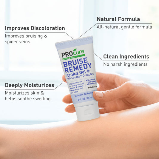 PROcure textura del gel en primer plano para absorción rápida y no grasa