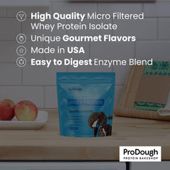 ProDough polvo en mano demostrando cantidad y facilidad de uso