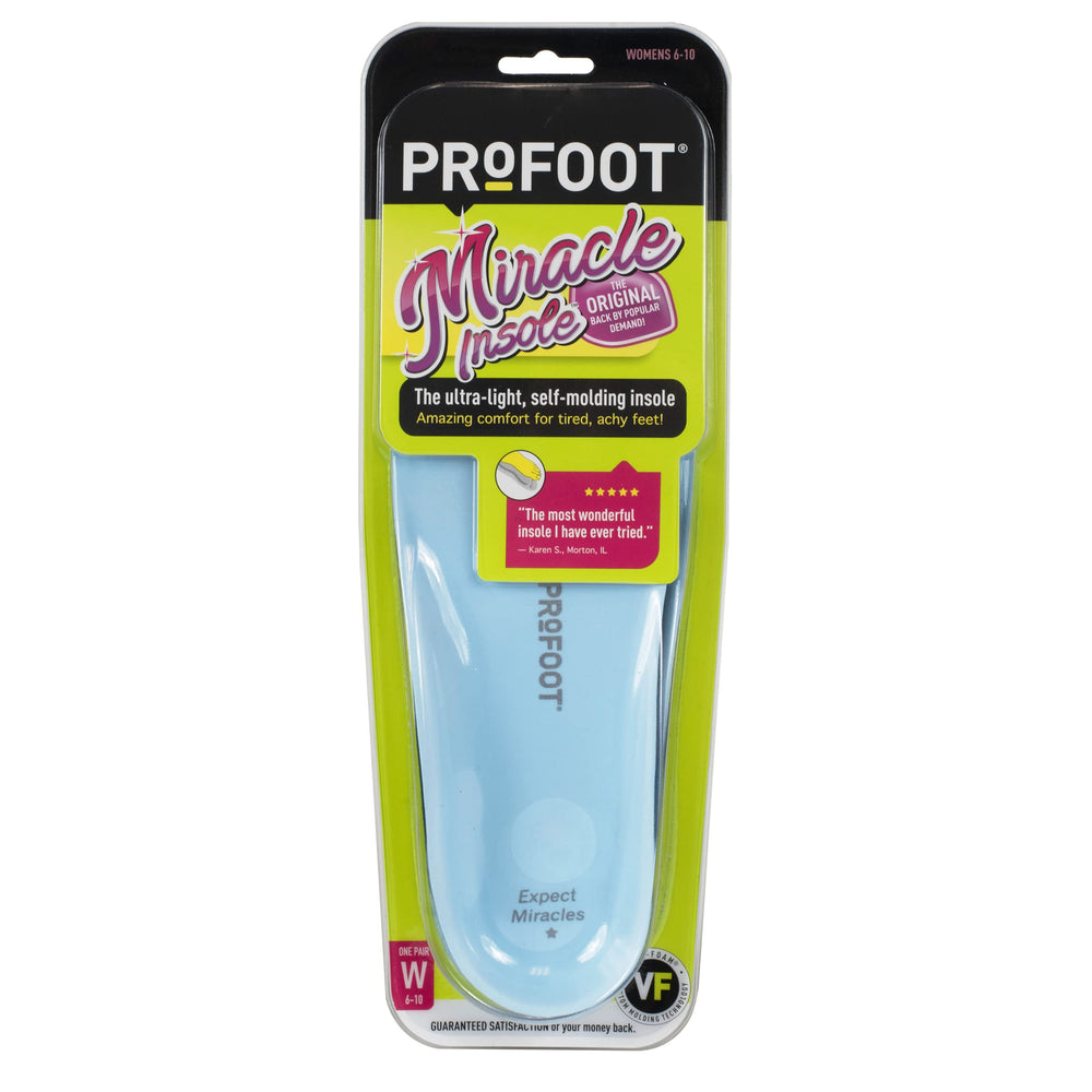 PROFOOT vista frontal de la plantilla mostrando perfil y contorno cómodo