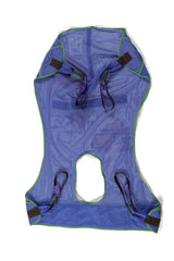 ProHeal vista frontal del arnés de malla mostrando tamaño y diseño para transferencias