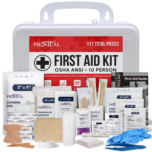 ProHeal estuche frontal cerrado mostrando portabilidad y protección