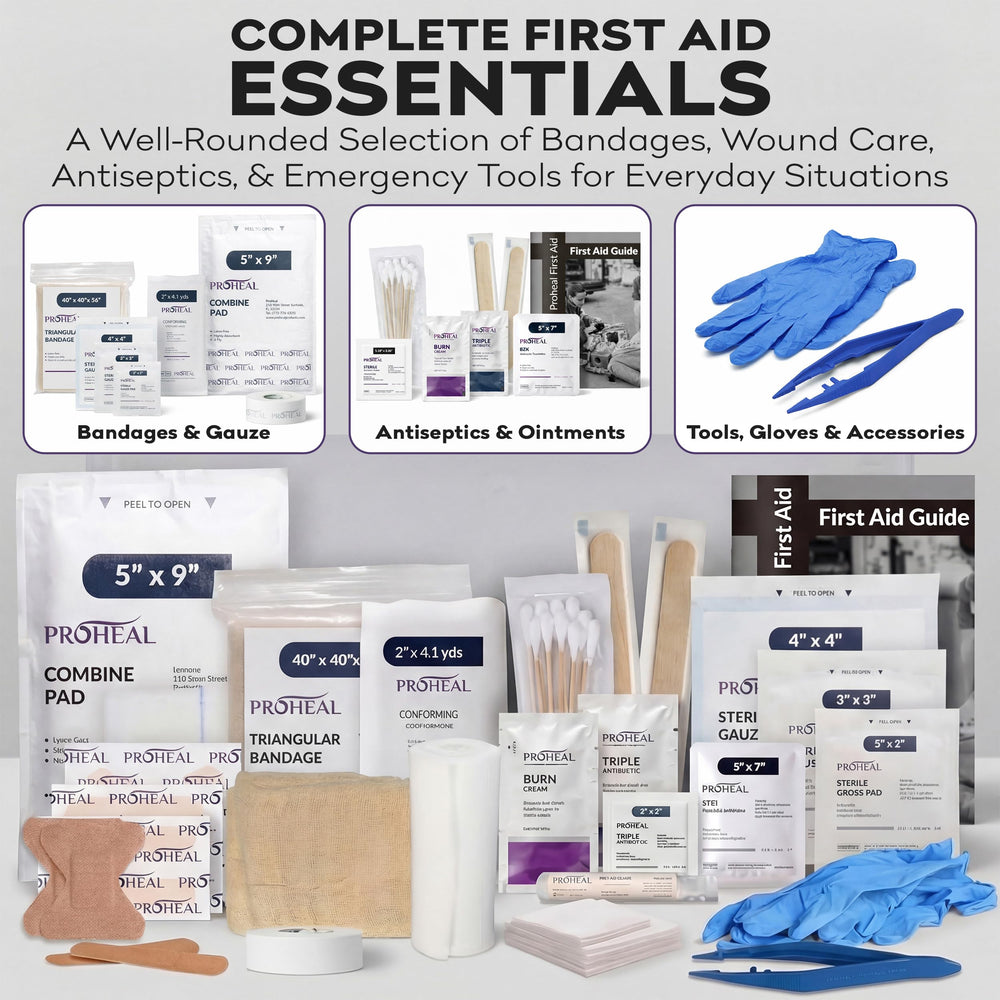 ProHeal gasas y vendas mostrando textura útil para heridas