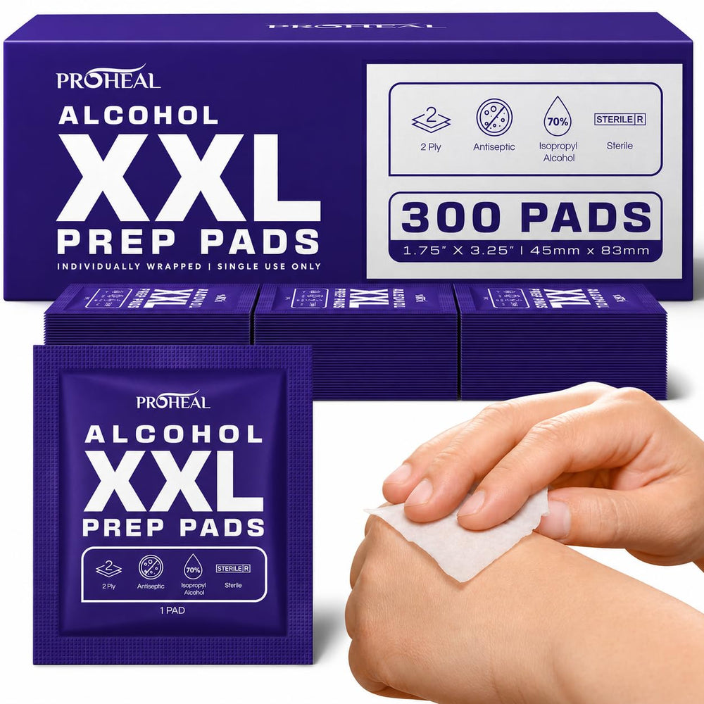 ProHeal empaque frontal mostrando 300 toallitas, ideal para suministro prolongado