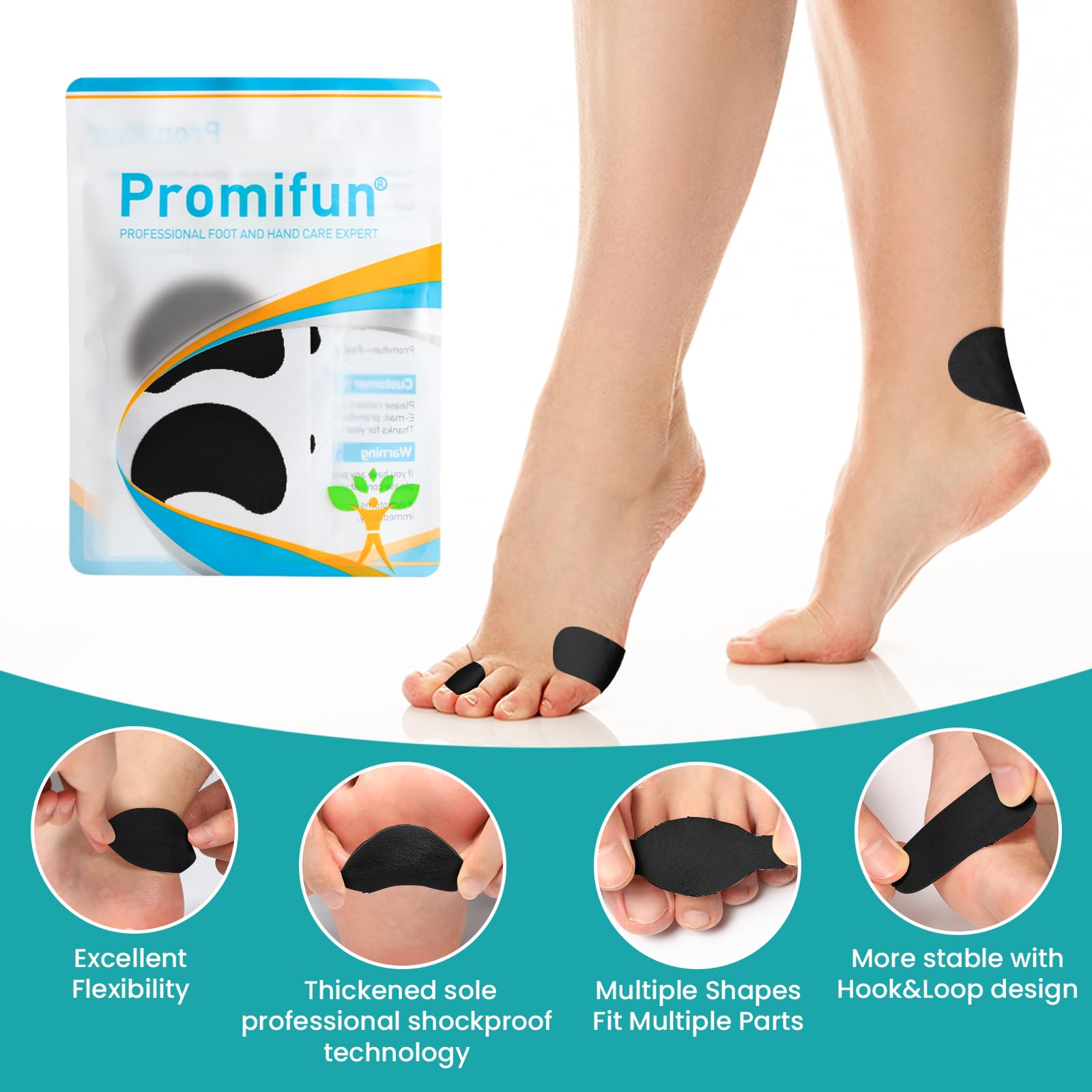 Promifun vista del adhesivo fuerte que garantiza fijación duradera