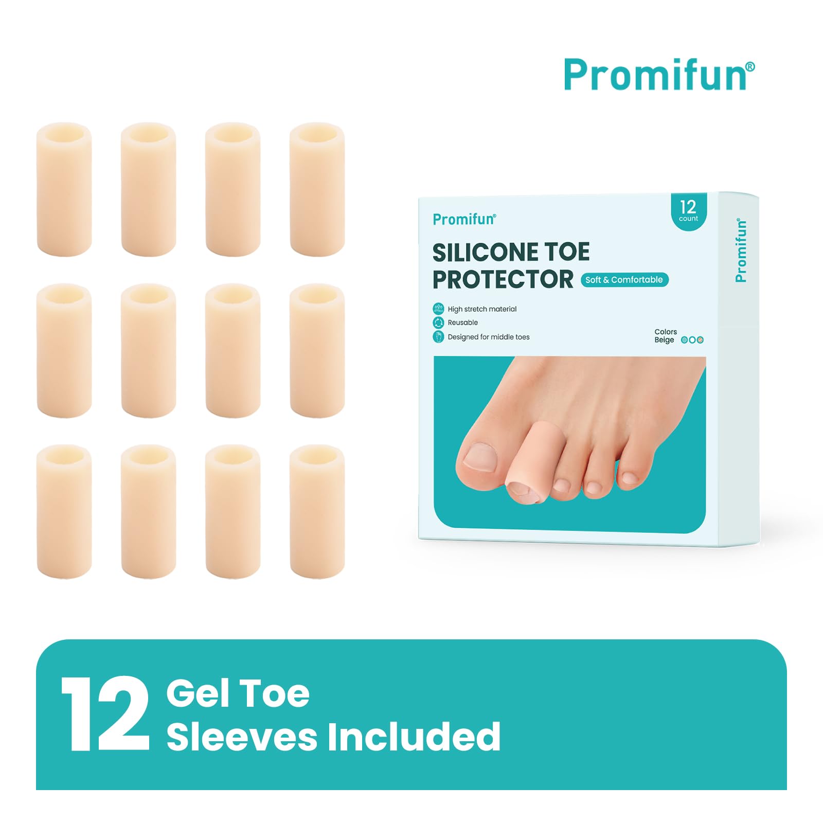 Promifun textura del gel suave que amortigua y protege la piel