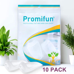 Promifun en contexto lifestyle pies descansando con protector puesto