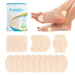 Promifun empaque frontal mostrando tiras beige y protección para pies