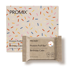 Promix packaging frontal mostrando 12 barras y beneficio proteína alta