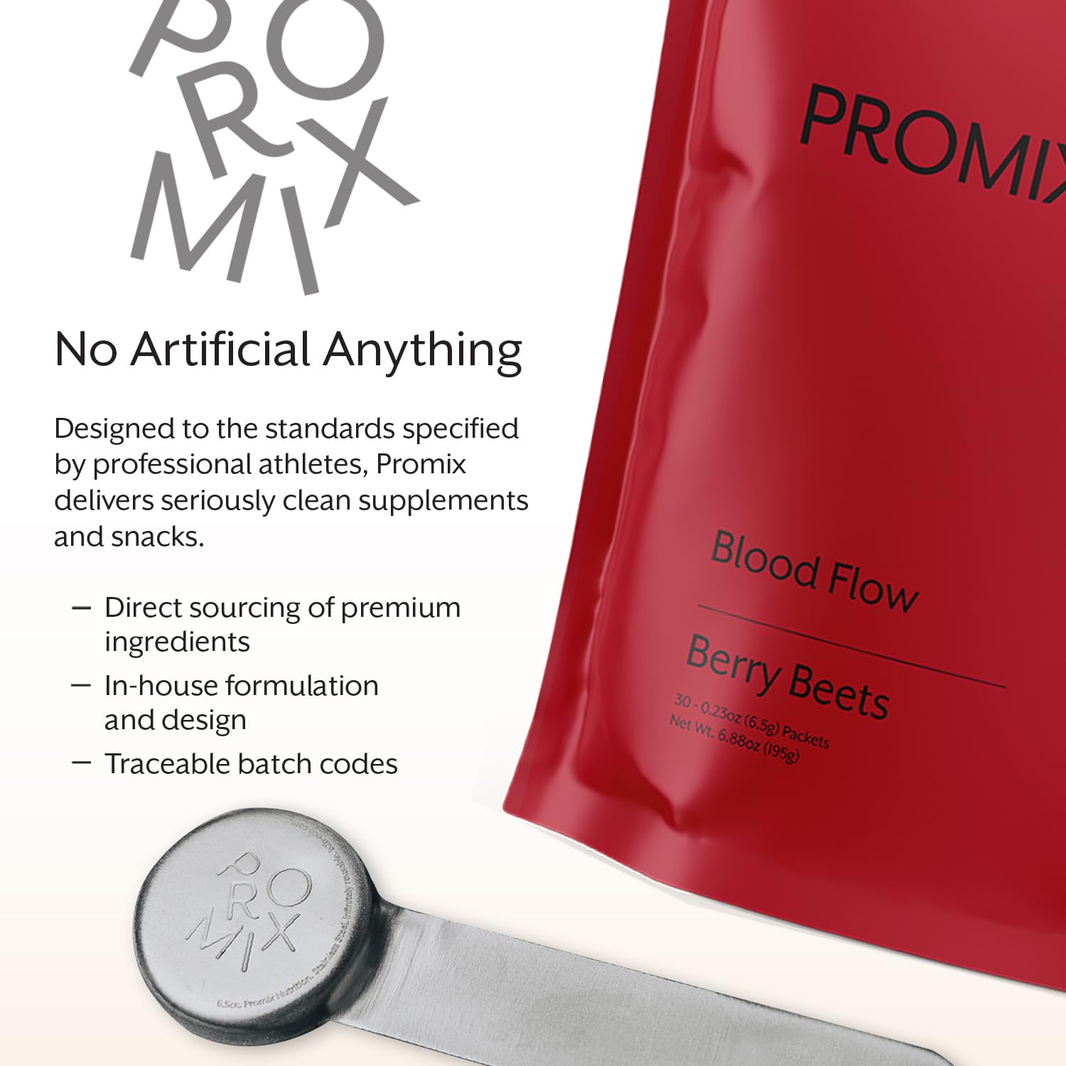 ProMix Blood Flow en ambiente de gimnasio con atleta, beneficio: apoyo a rendimiento activo